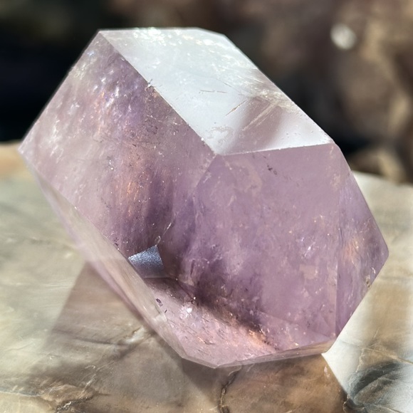 Amethyst DT Crystal Point With Rainbows! - Picture 6 of 10